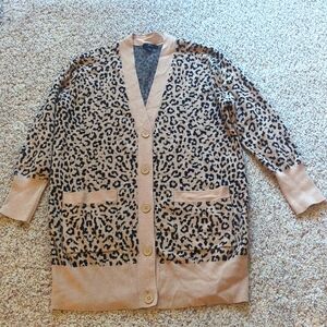 J Crew leopard print sweater size small